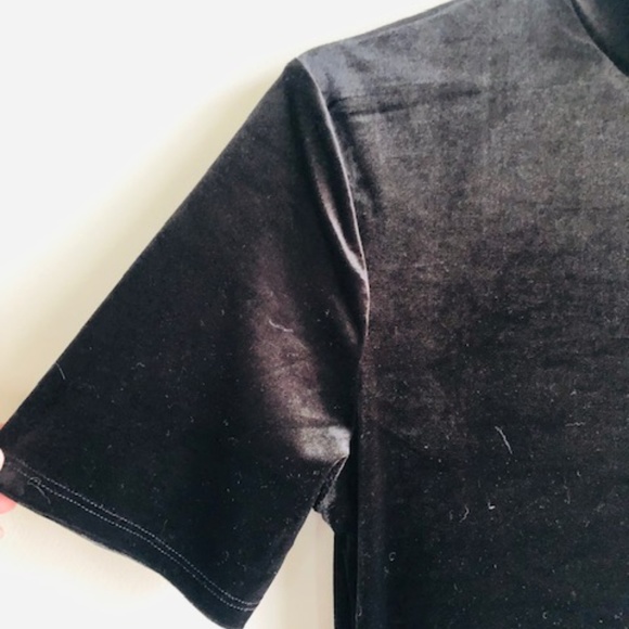 Zara Tarfaluc Short Sleeve Velvet Midi Dress - Picture 7 of 7